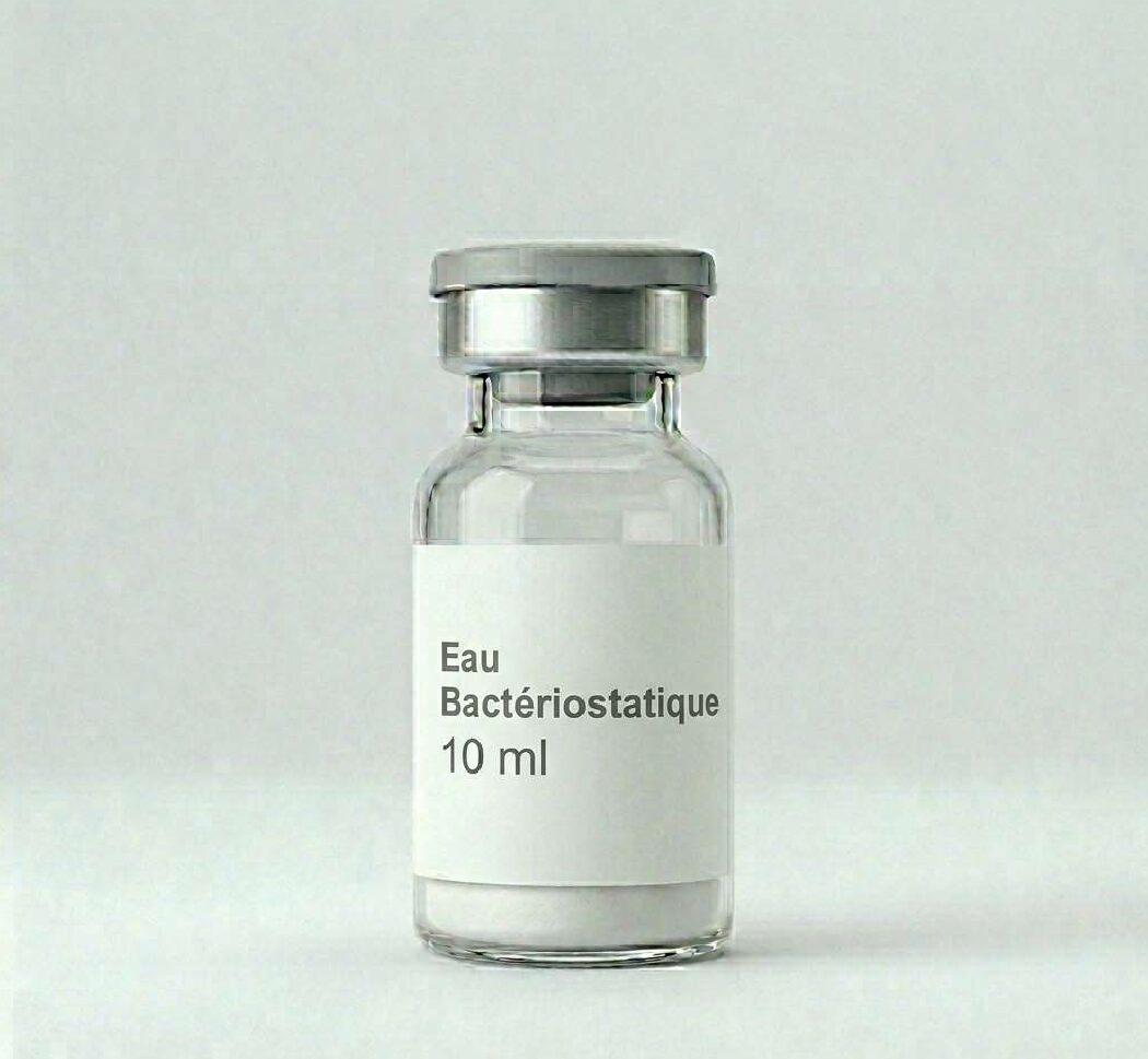Eau Bactériostatique 10ml – Solvant de Recherche | Usage Laboratoire