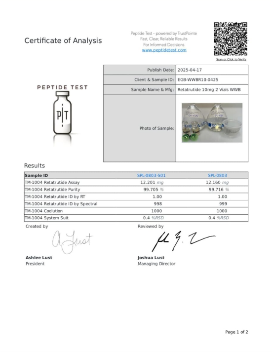 reta 2nd test