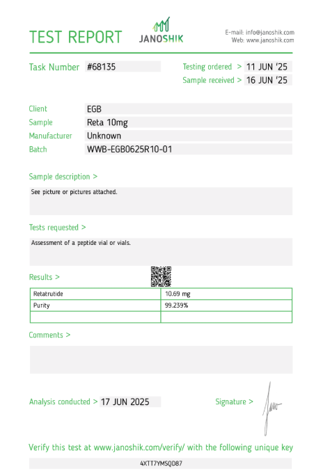 reta test
